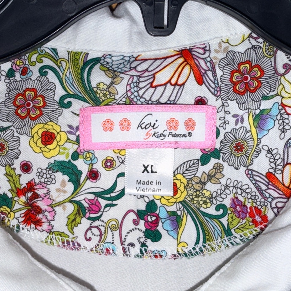 Koi by Kathy Peterson Women’s Fine Twill Women's 35 ¾" 4-Pocket Lab Coat-XL-EUC - Picture 9 of 9
